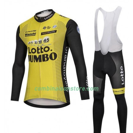 Combinaison Cycliste M/L + Collant à Bretelles 2018 LottoNL-Jumbo N001
